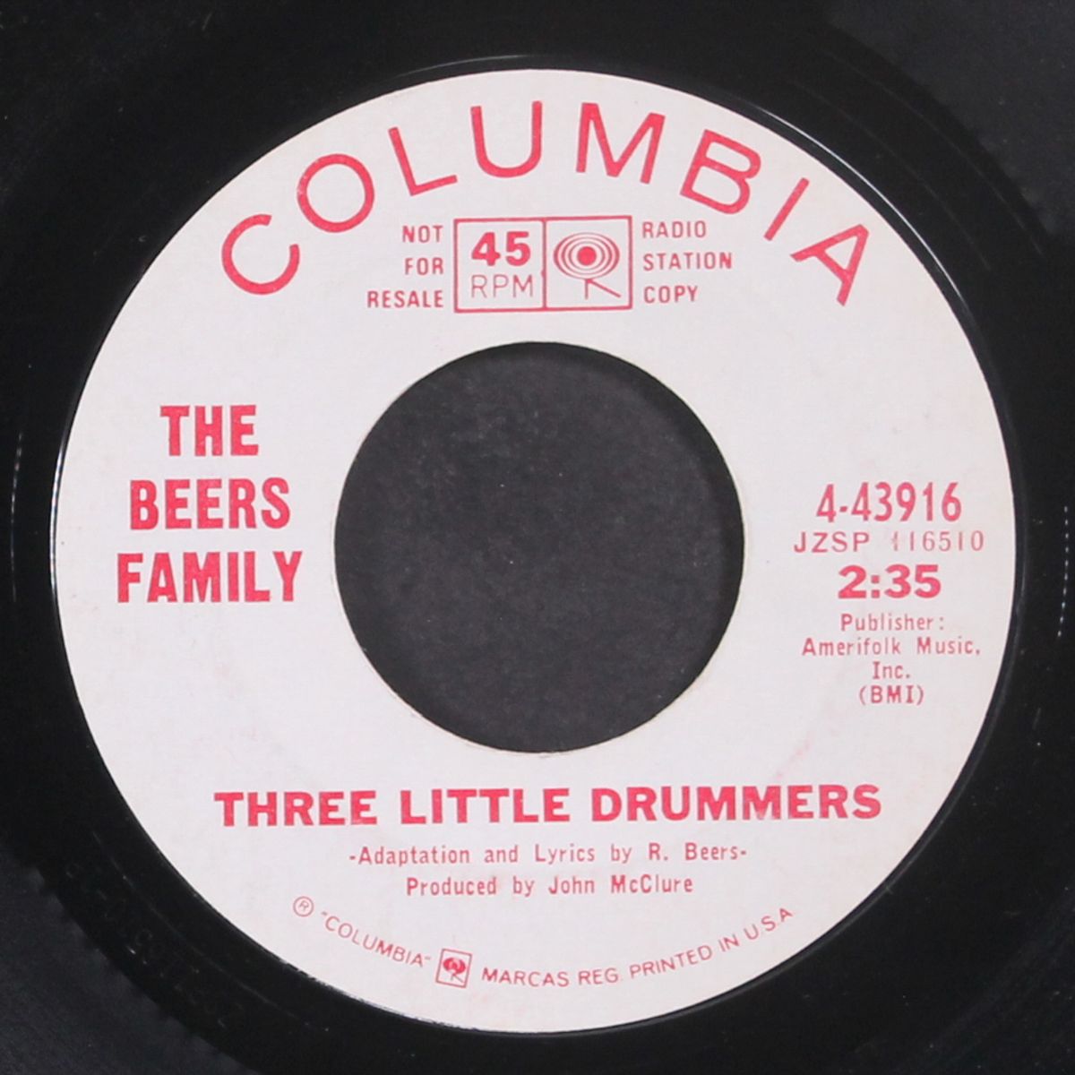 three little drummers / peace carol by BEERS FAMILY