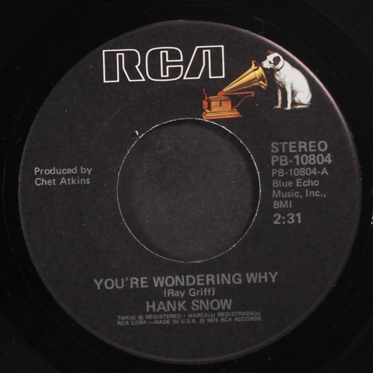 you're wondering why by HANK SNOW