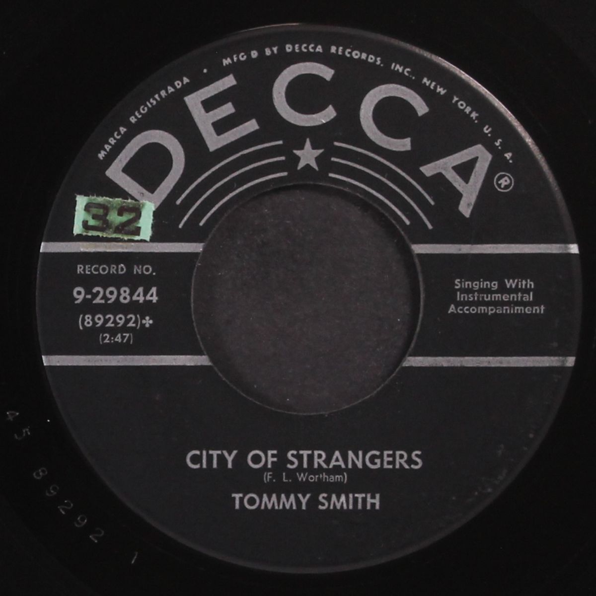 city of strangers by TOMMY SMITH