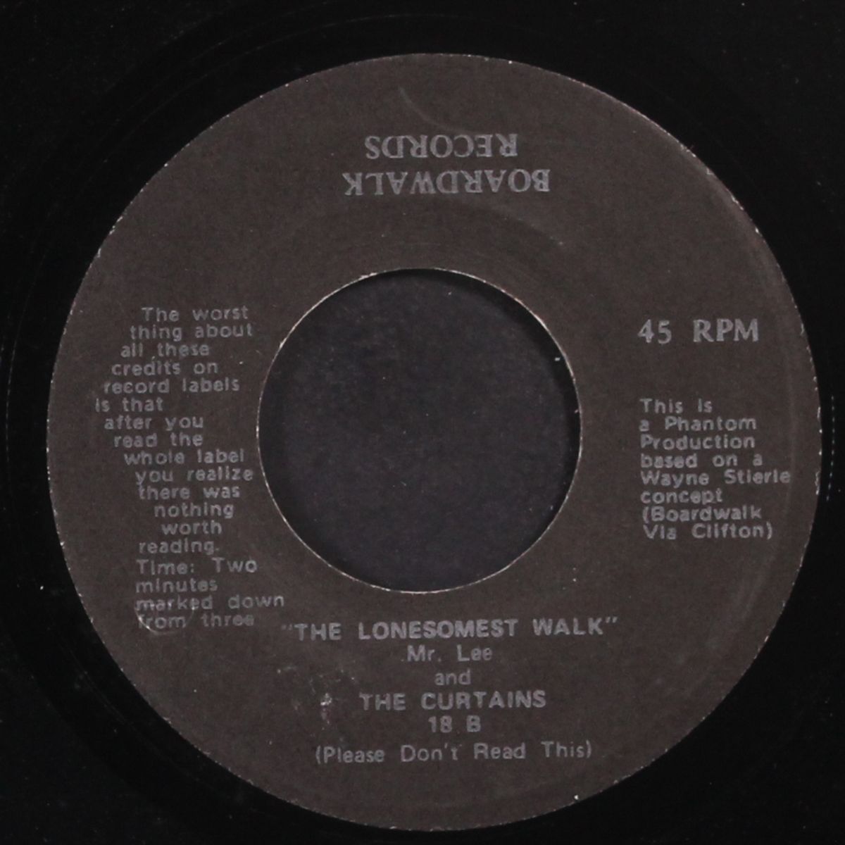 (i don't think) it's fair to me / the lonesomest walk by MR. LEE & CURTAINS