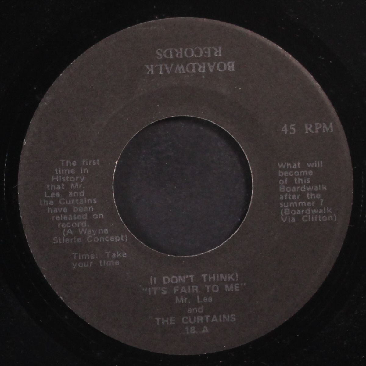 (i don't think) it's fair to me / the lonesomest walk by MR. LEE & CURTAINS