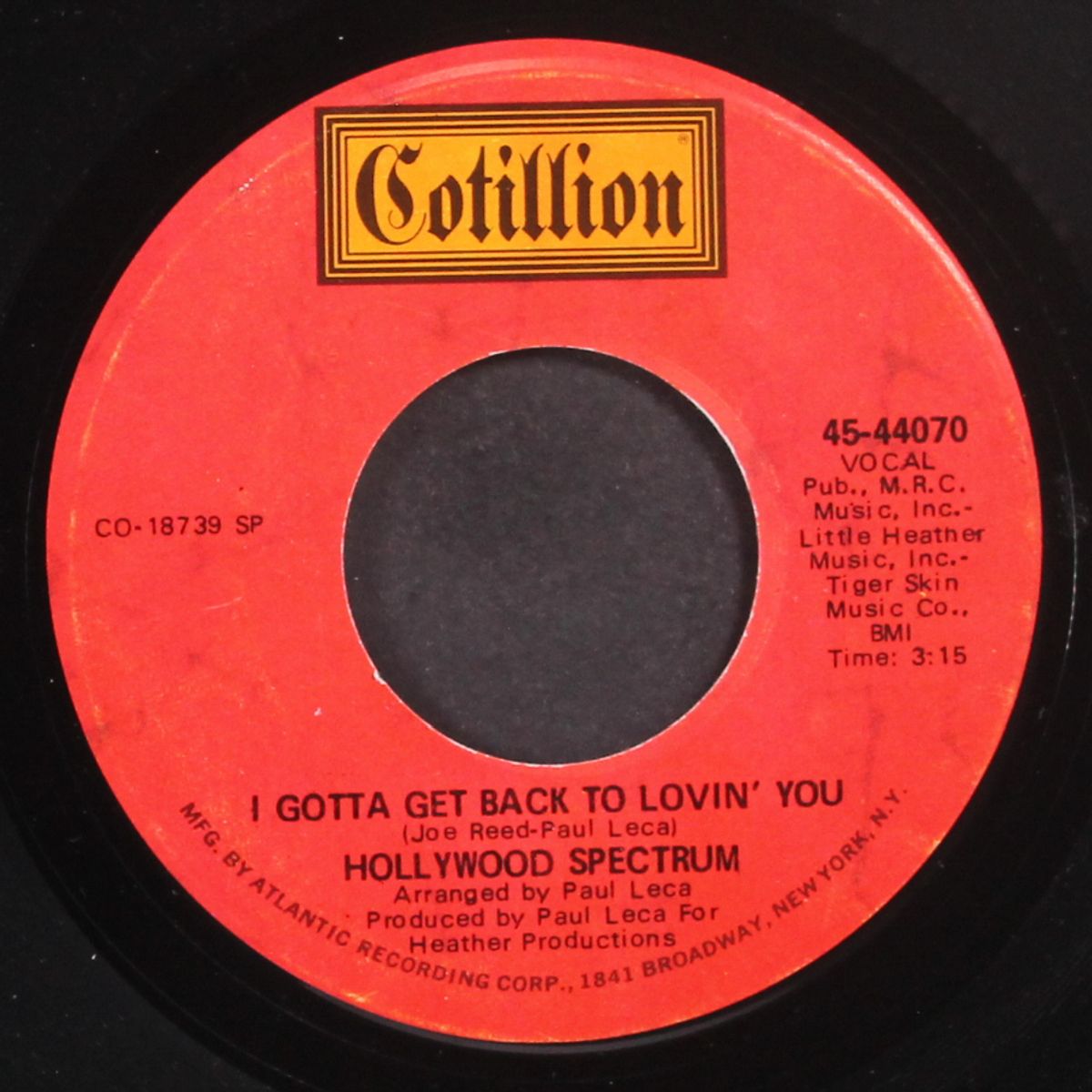 i gotta get back to lovin' you / l.a., u.s.a. by HOLLYWOOD SPECTRUM