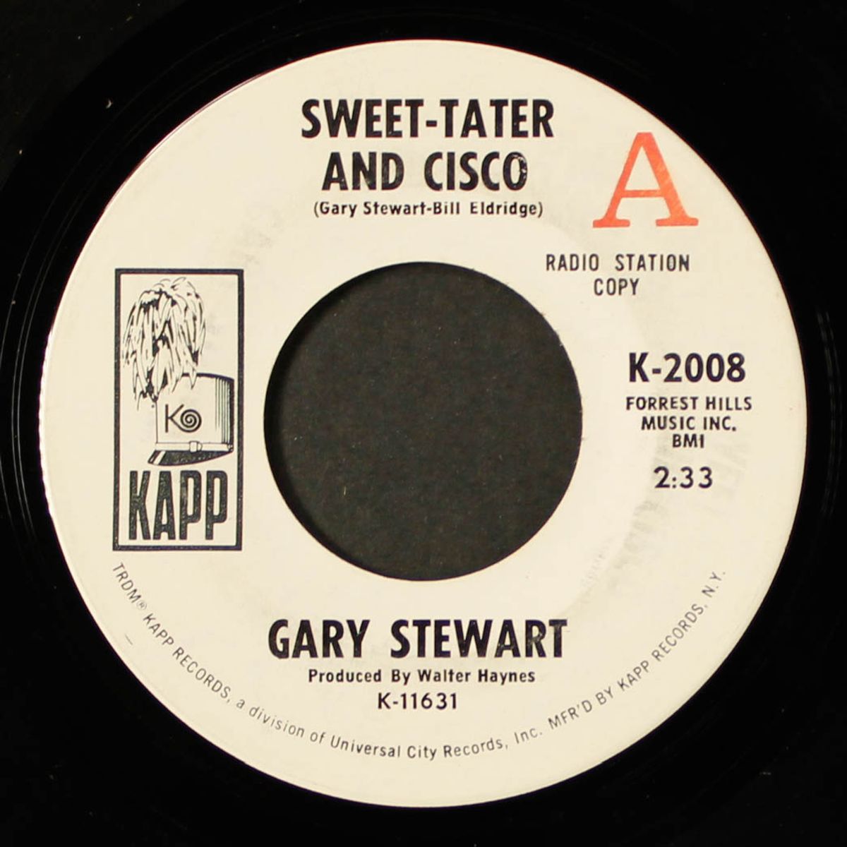 sweet-tater and cisco / little old love light by GARY STEWART
