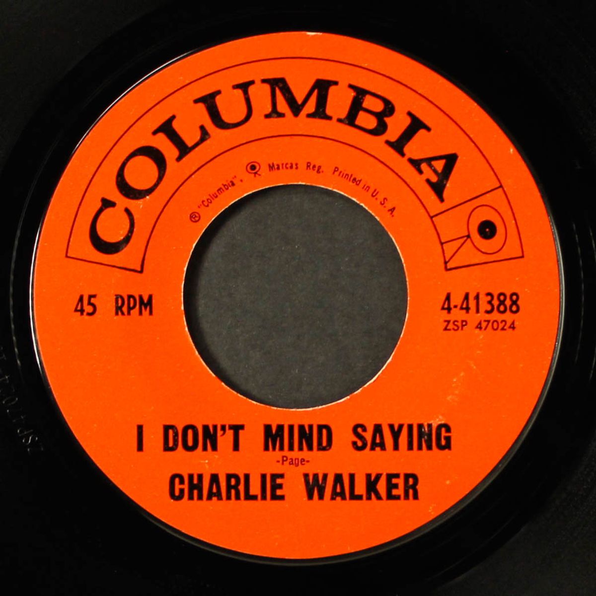 i'll catch you when you fall / i don't mind saying by CHARLIE WALKER