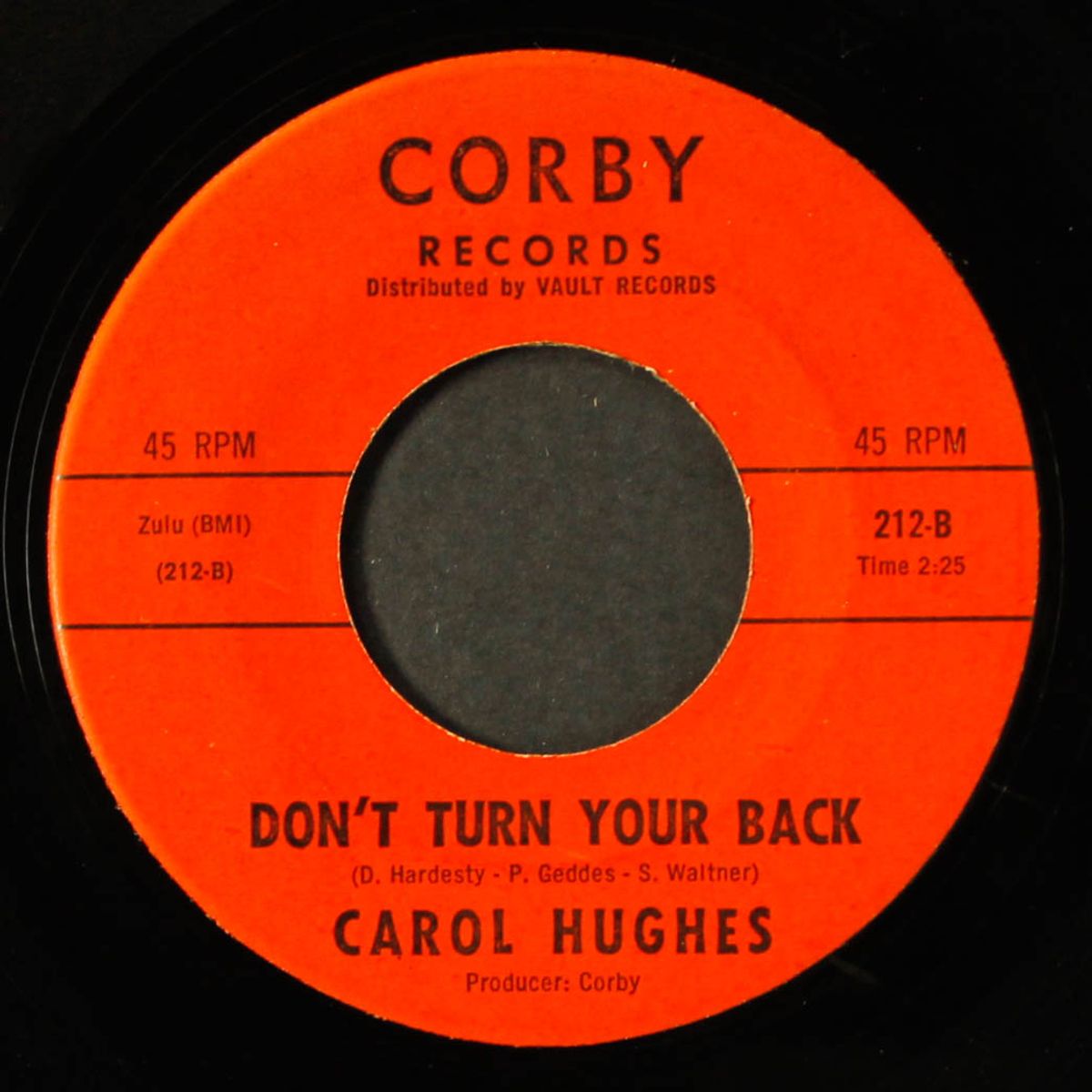 let's get together again / don't turn your back by CAROL HUGHES