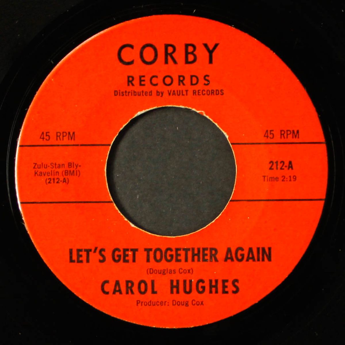 let's get together again / don't turn your back by CAROL HUGHES