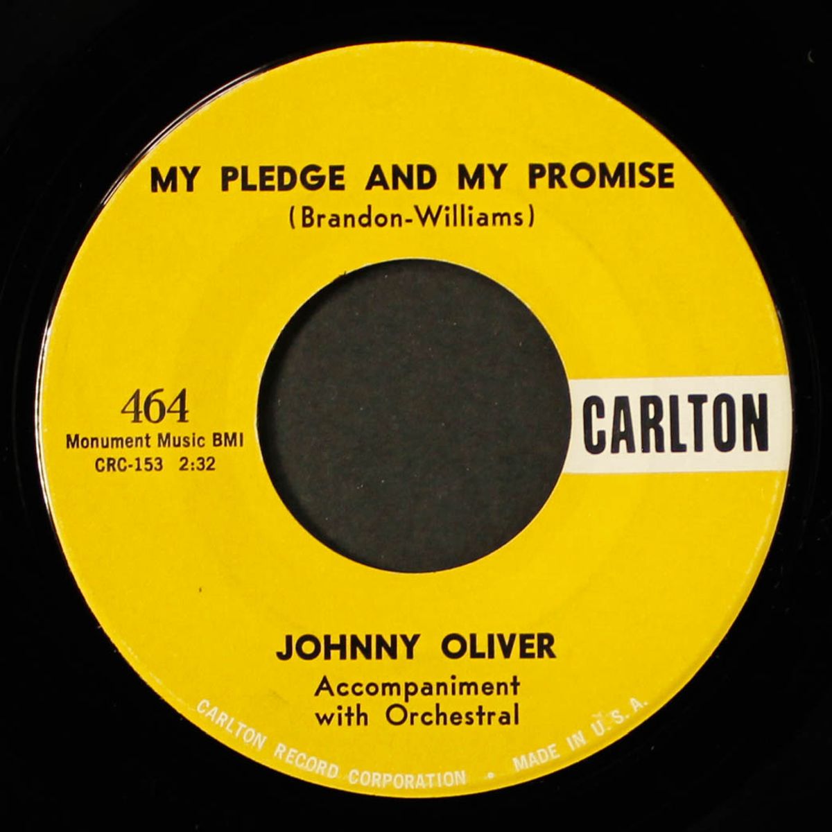 my pledge and my promise by JOHNNY OLIVER