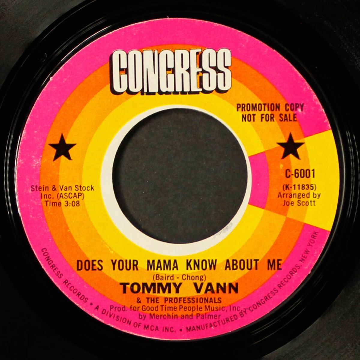 does your mama know about me / i'm so alone by TOMMY VANN & PROFESSIONALS