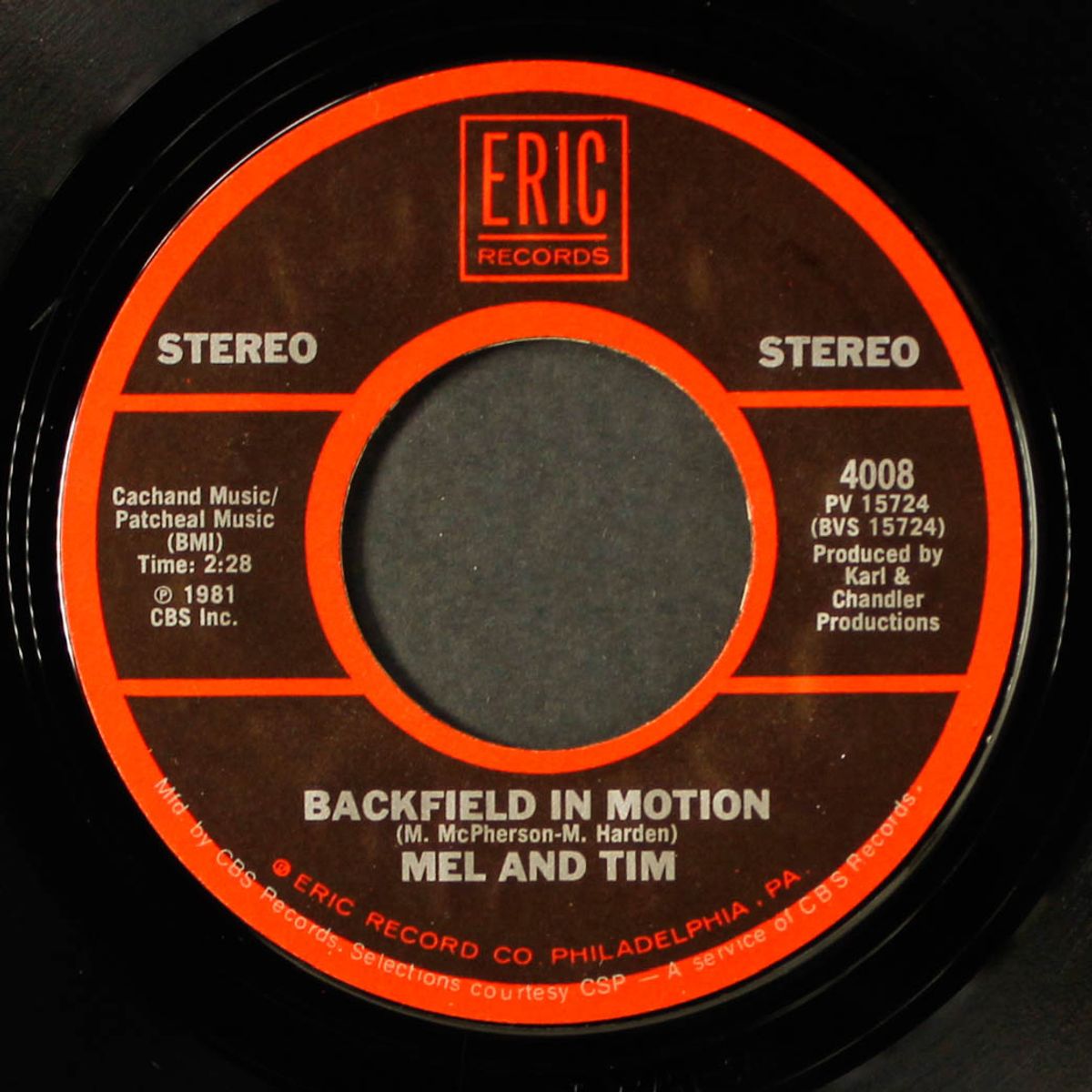 any day now / backfield in motion by CHUCK JACKSON / MEL & TIM