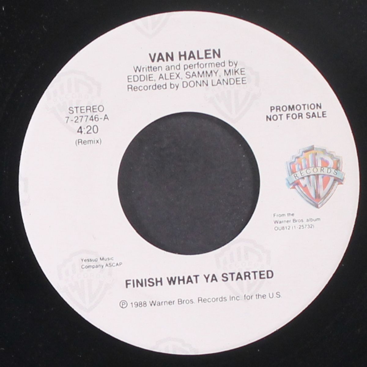finish what ya started / same by VAN HALEN