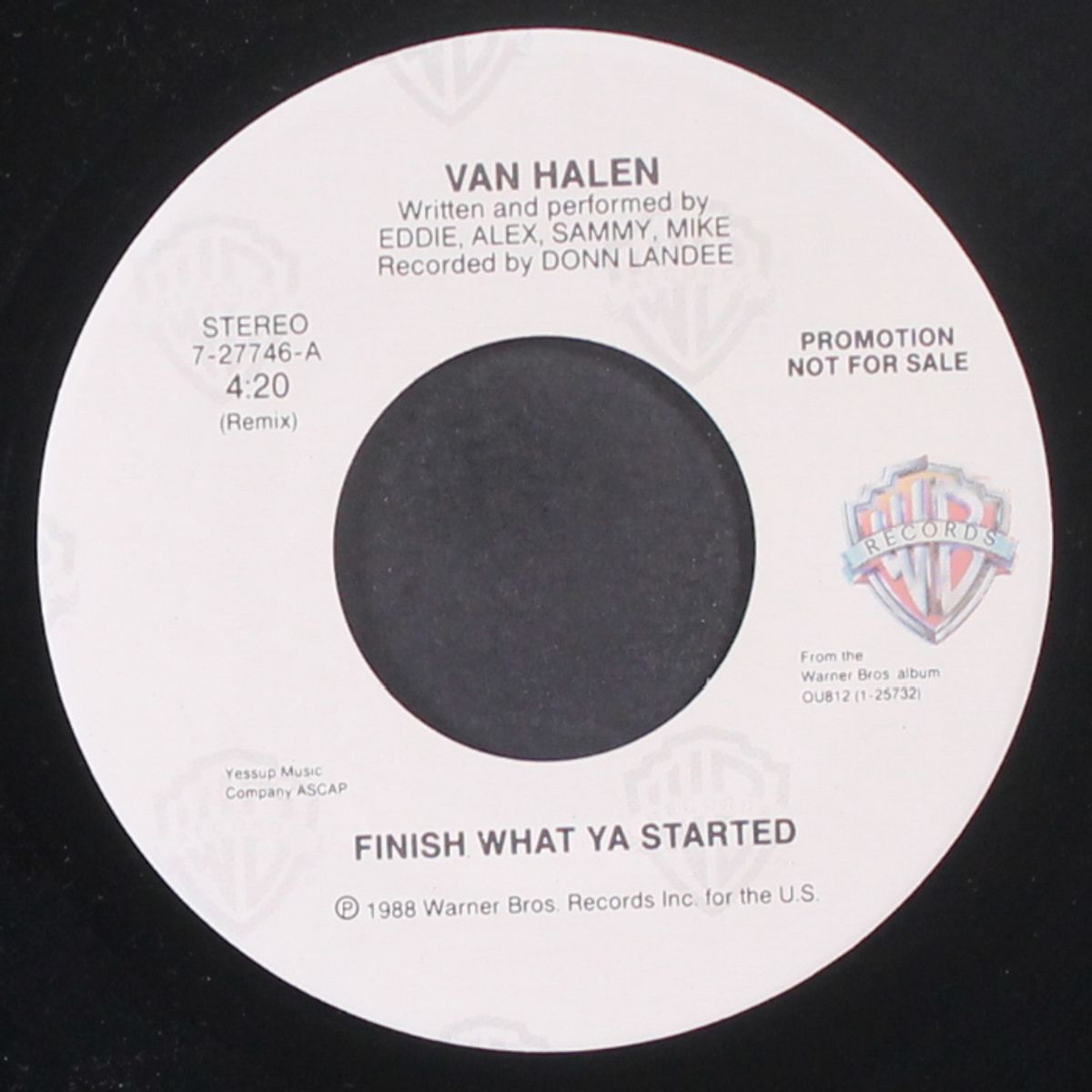 finish what ya started / same by VAN HALEN