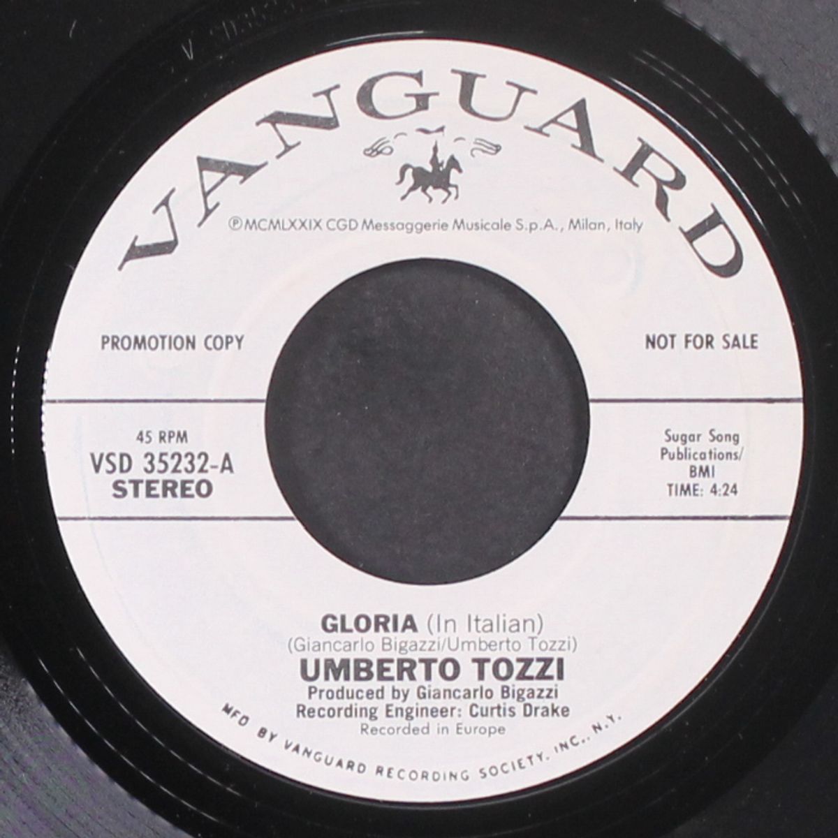 gloria / (in italian) by UMBERTO TOZZI