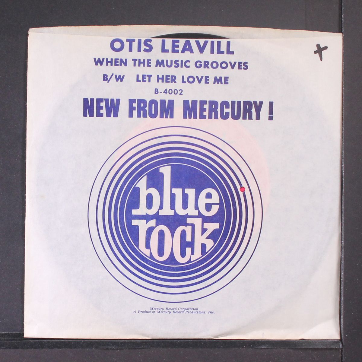 when the music grooves / let her love me by OTIS LEAVILL