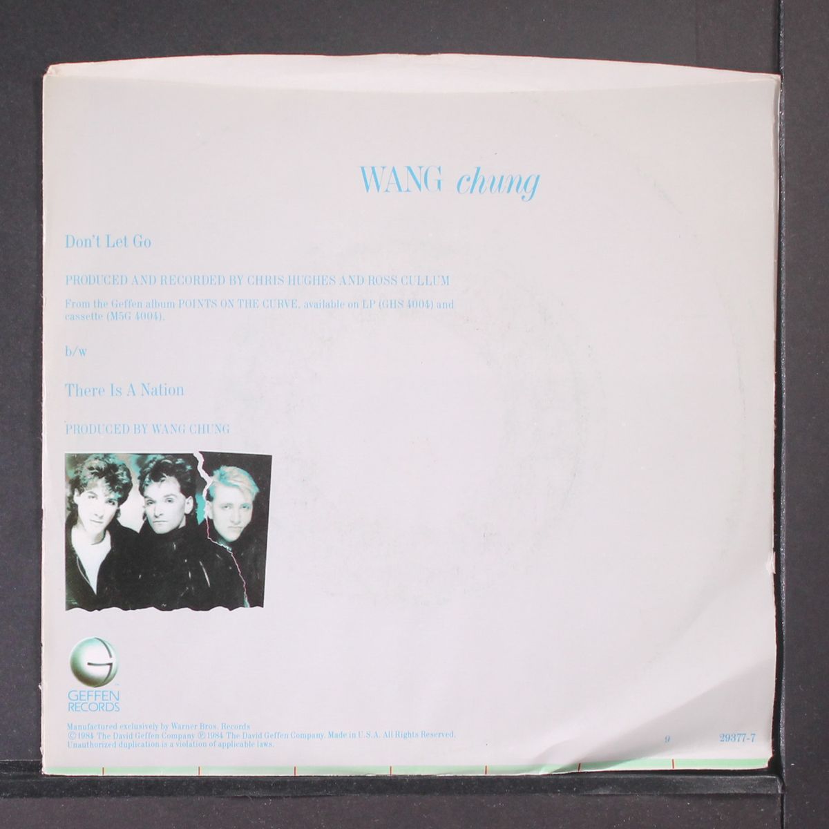 don't let go / there is a nation by WANG CHUNG