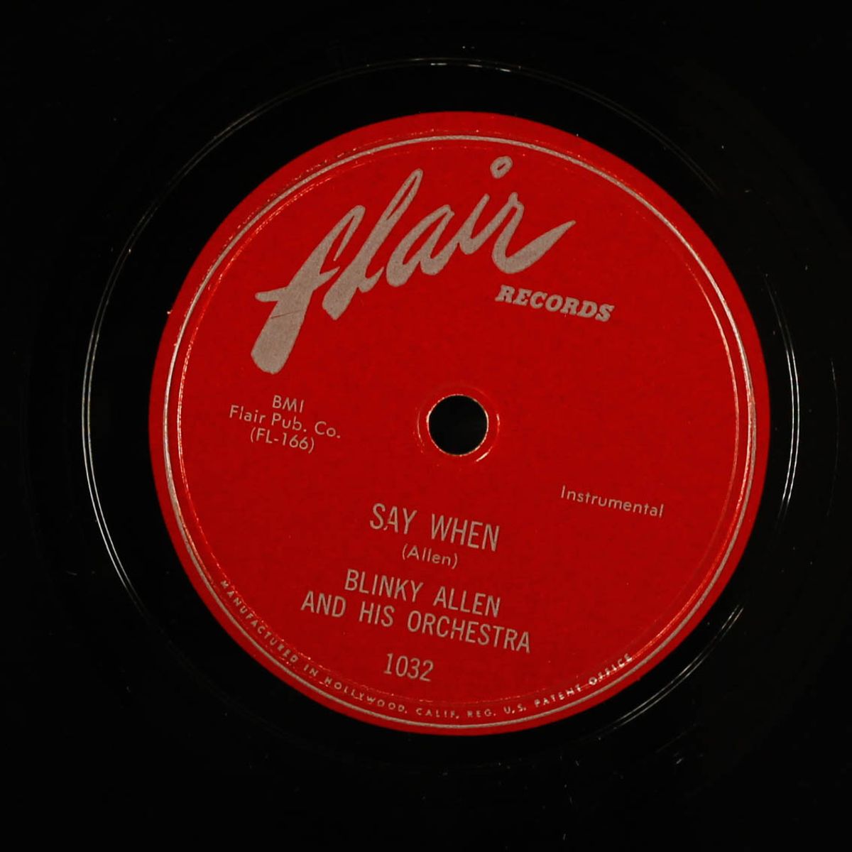 blow robbie blow / say when by BLINKY ALLEN