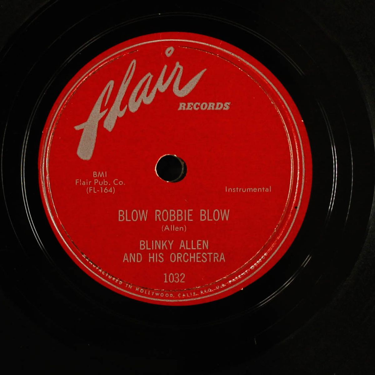 blow robbie blow / say when by BLINKY ALLEN