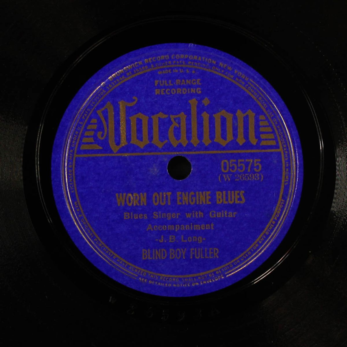 shake it baby / worn out engine blues by BLIND BOY FULLER