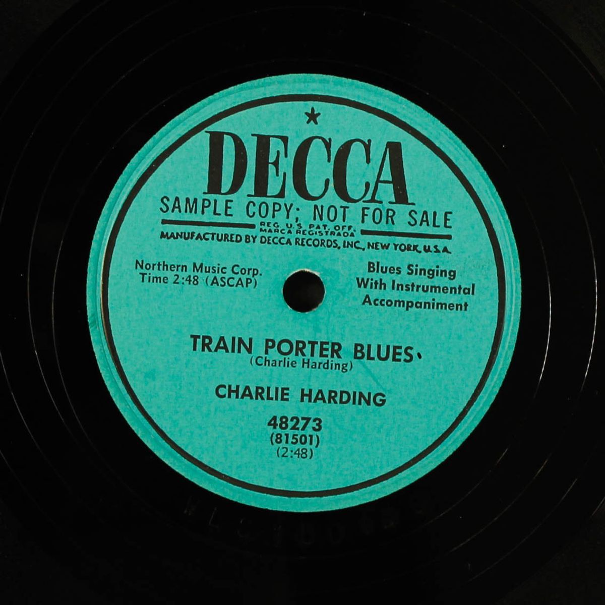 train porter blues / moonrise blues by CHARLIE HARDING