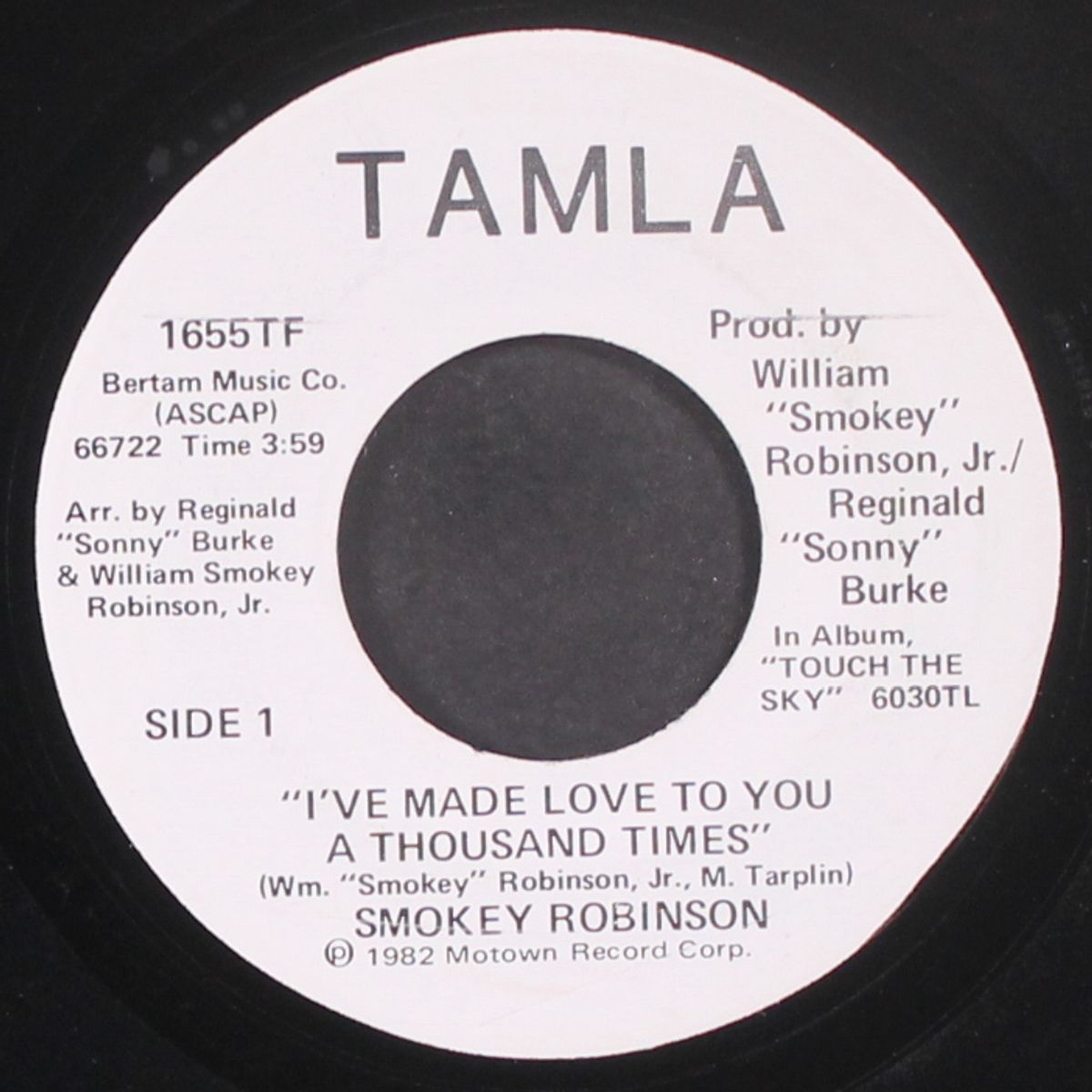 i've made love to you a thousand times by SMOKEY ROBINSON