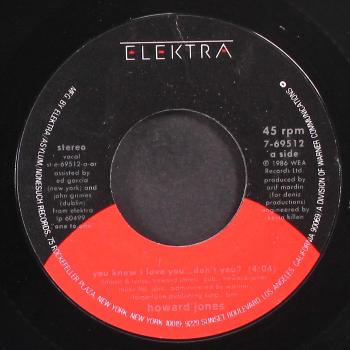 you know i love you ... don't you by HOWARD JONES