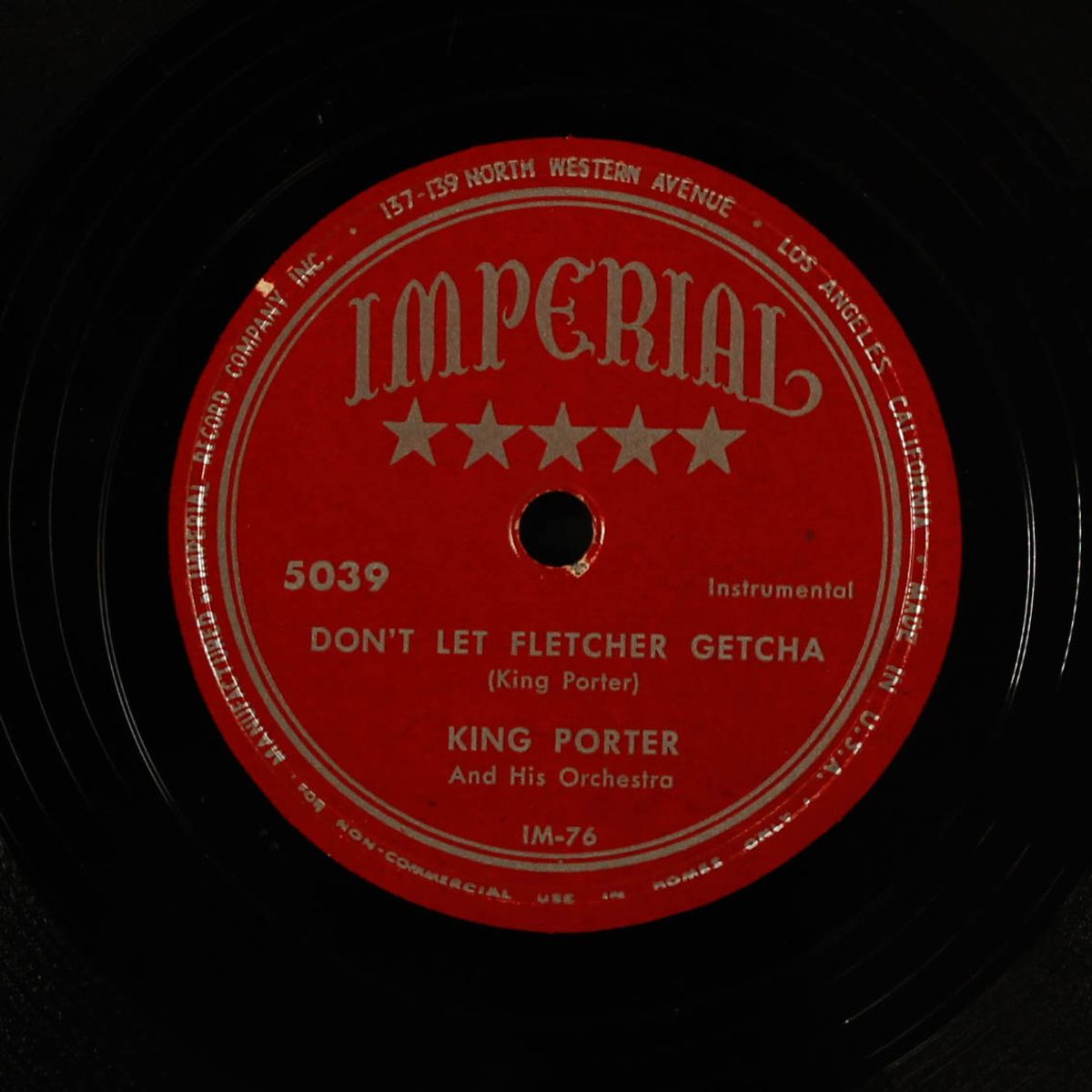 chidtlin ball / don't let fletcher getcha by KING PORTER