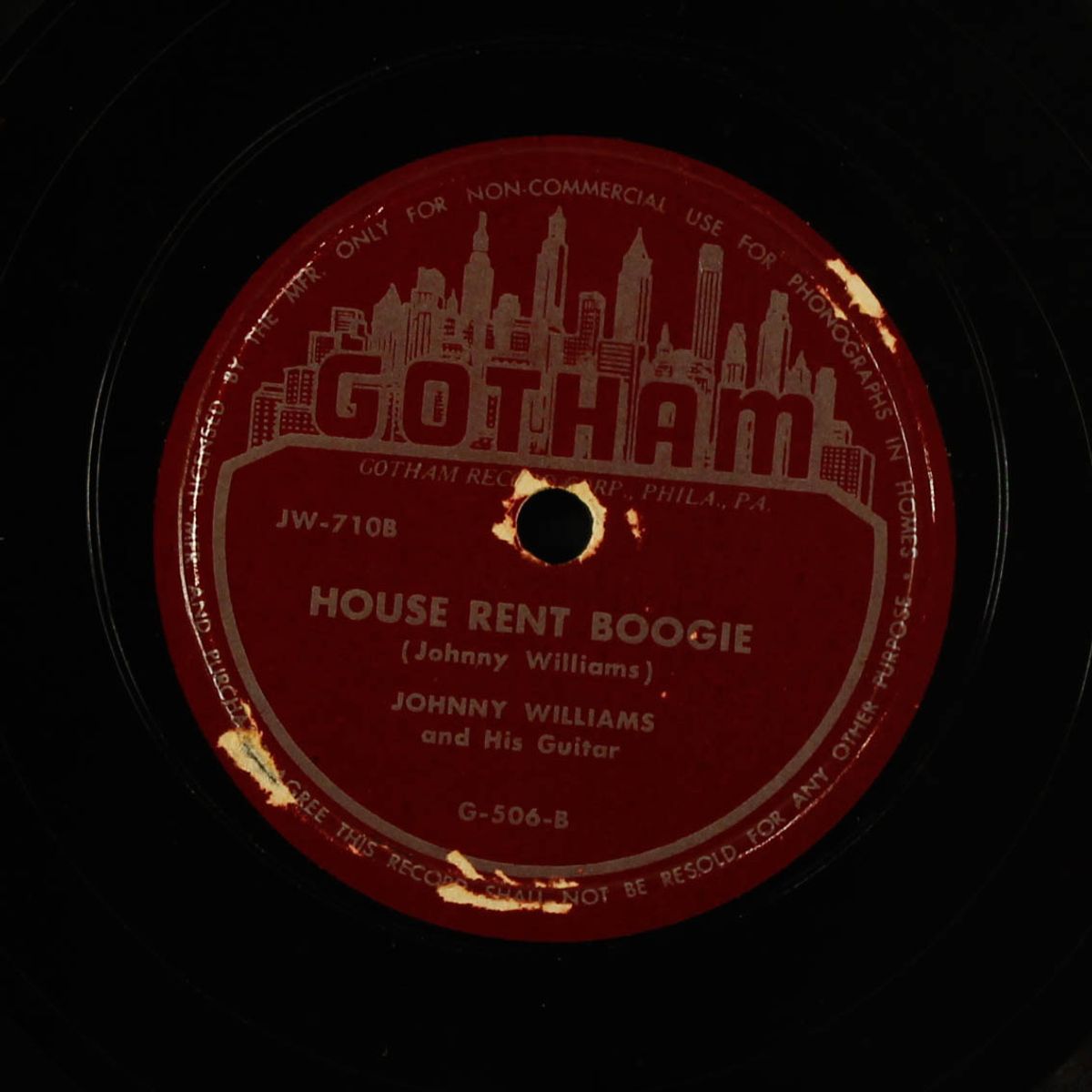 wandering blues / house rent boogie by JOHNNY WILLIAMS