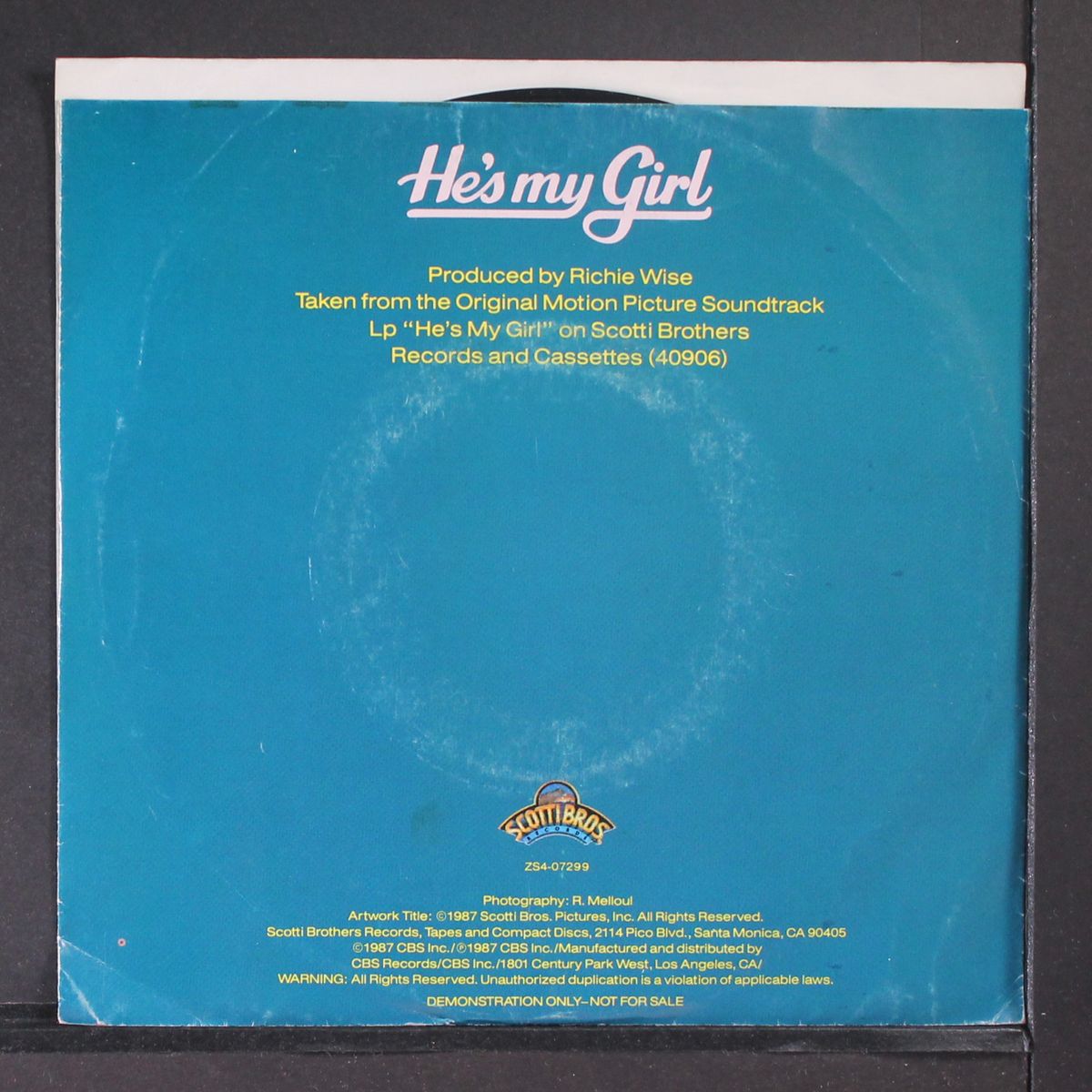 he's my girl / same by DAVID HALLYDAY