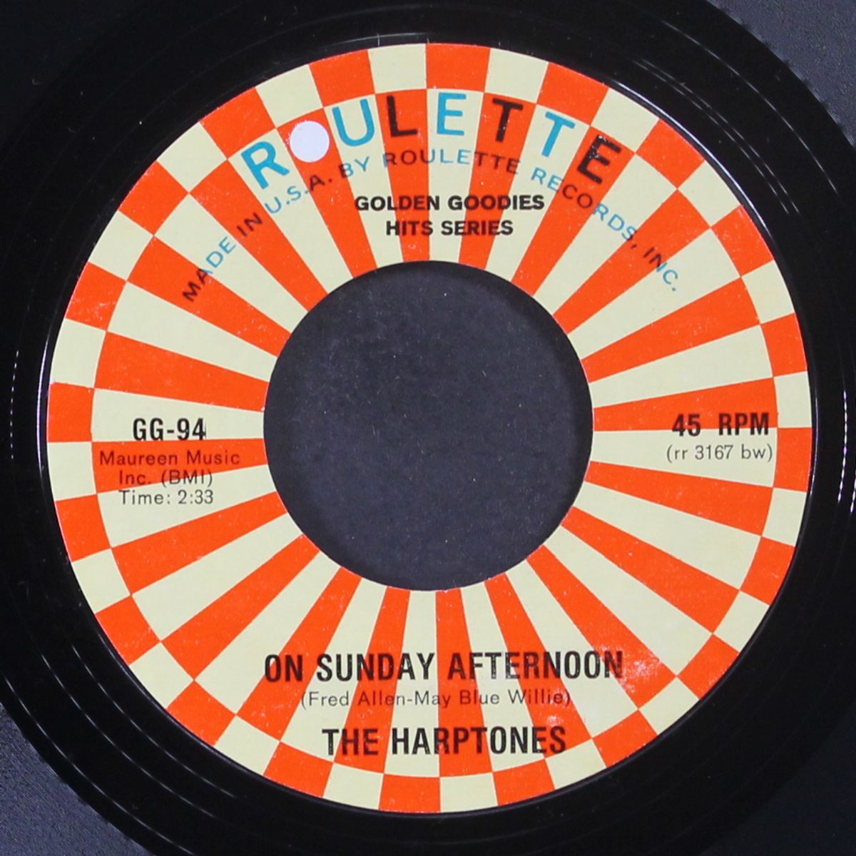 on sunday afternoon / that's the way it goes by HARPTONES