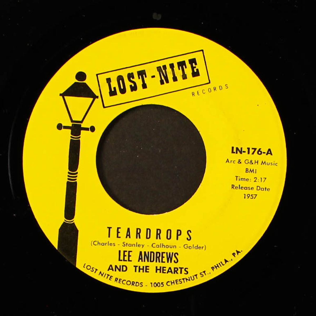 teardrops / the girl around the corner by LEE ANDREWS & HEARTS