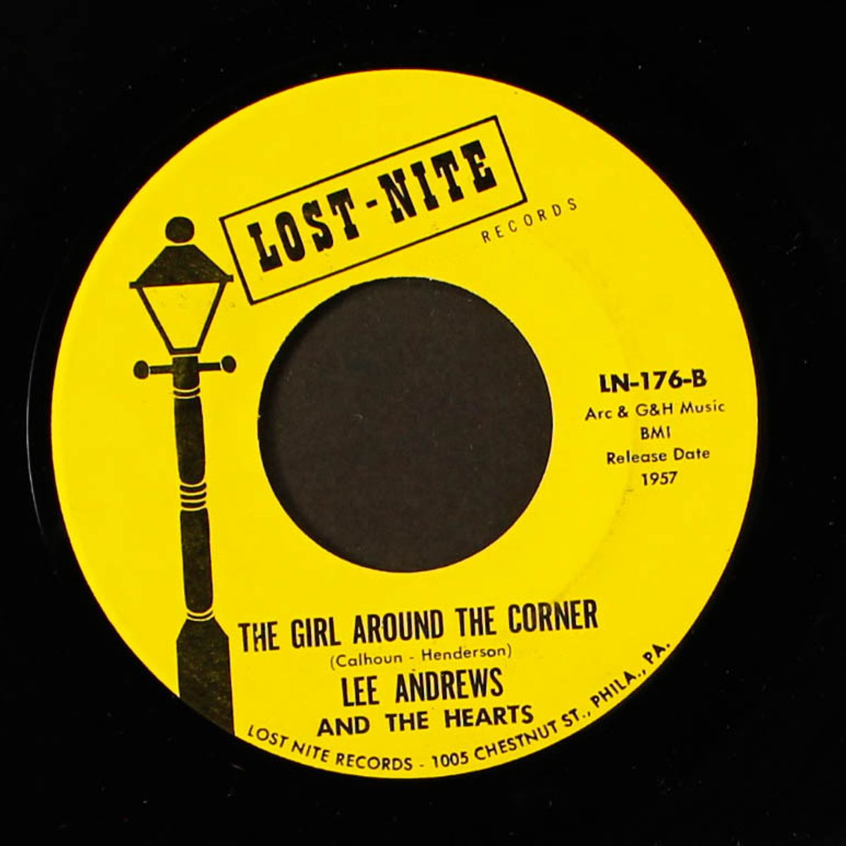 teardrops / the girl around the corner by LEE ANDREWS & HEARTS