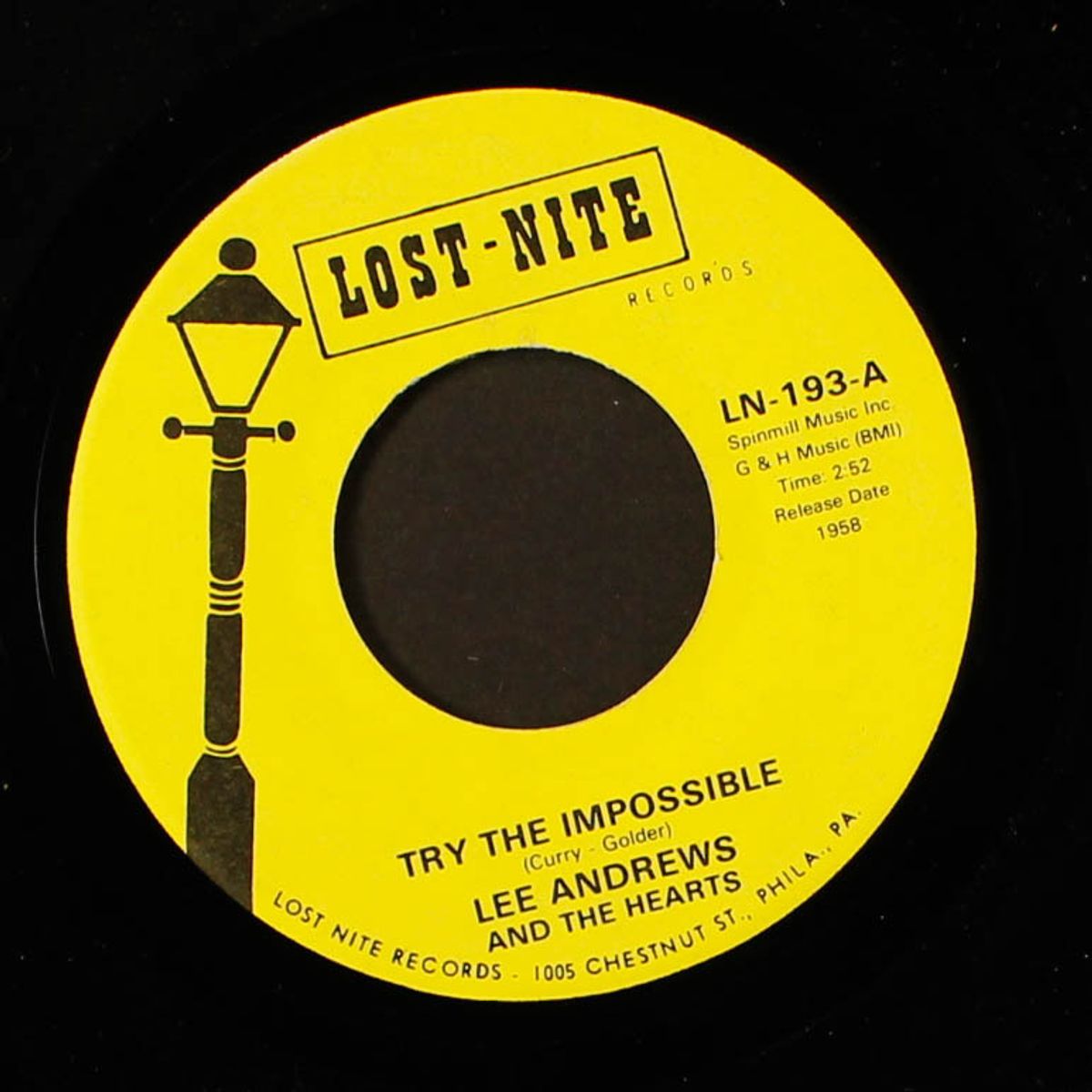 try the impossible / nobody's home by LEE ANDREWS & HEARTS