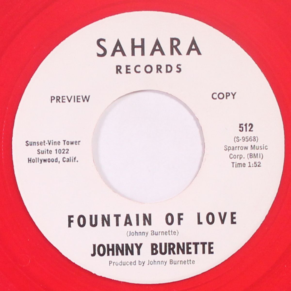 what a summer day / fountain of love by JOHNNY BURNETTE
