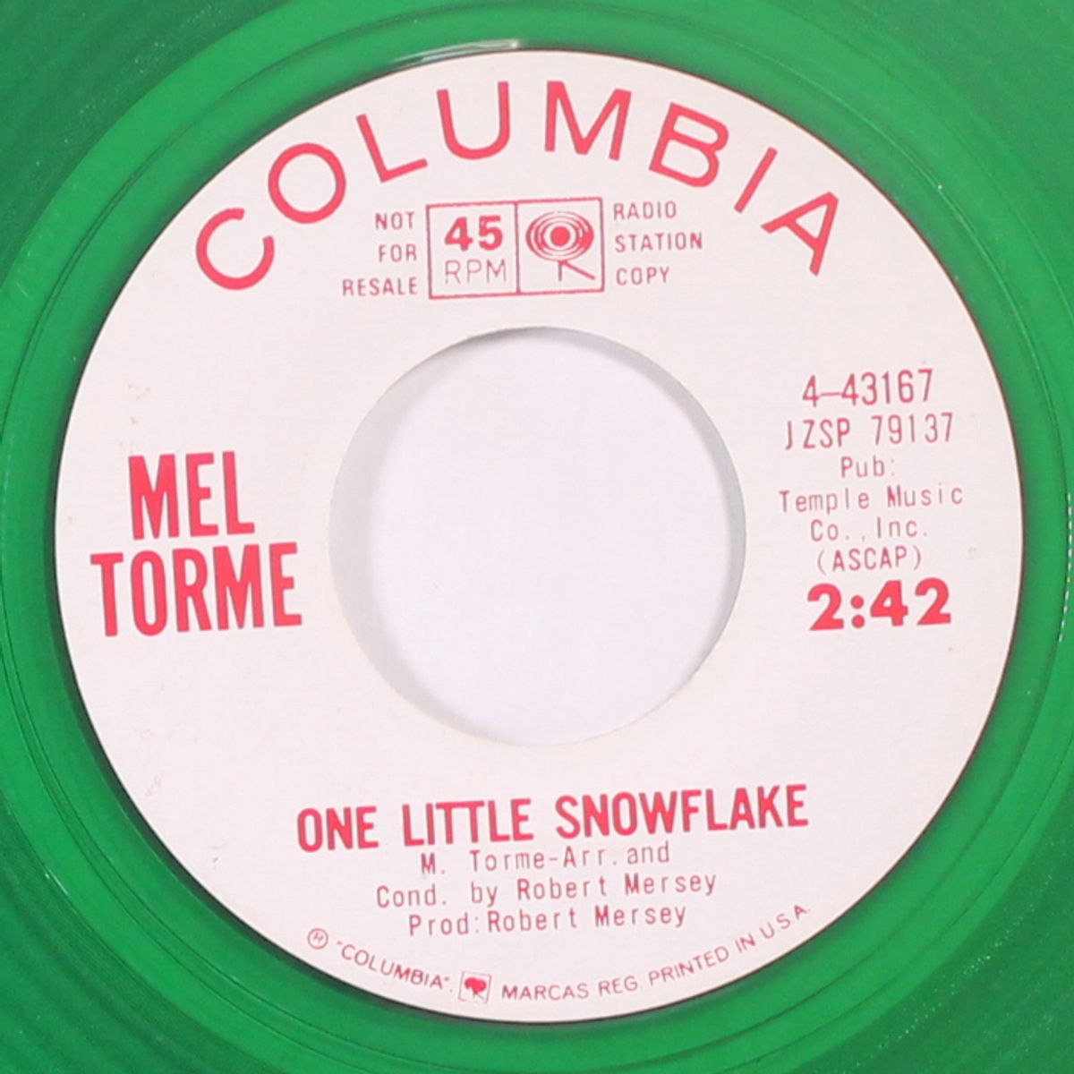 one little snowflake by MEL TORME