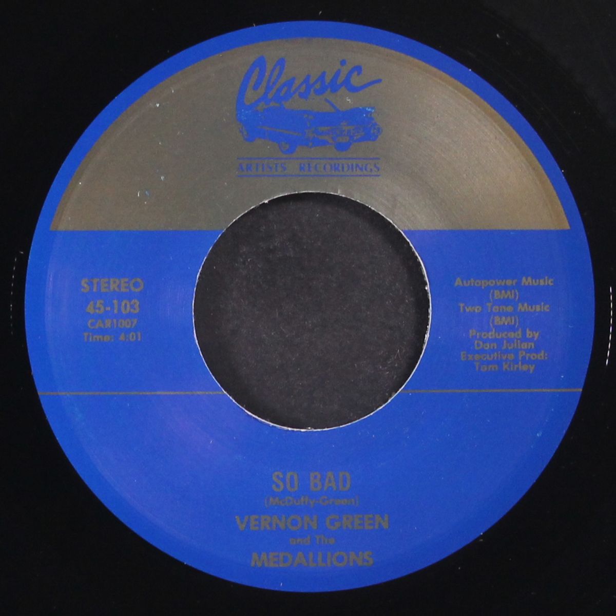 so bad / accept me for what i am by VERNON GREEN & MEDALLIONS