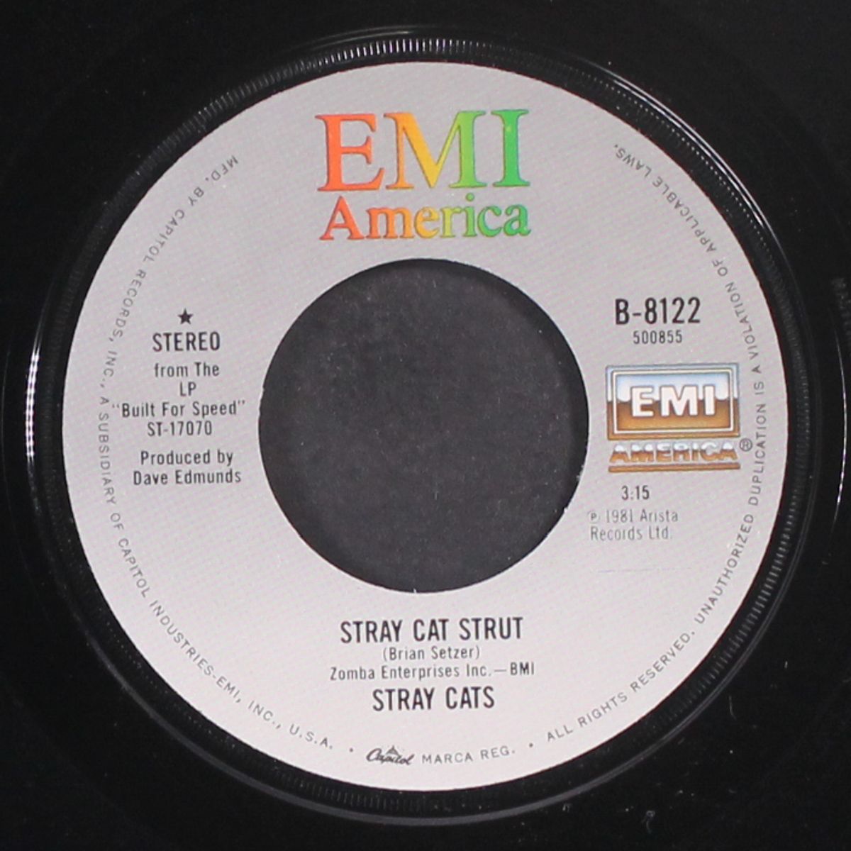 stray cat strut / you don't believe me by STRAY CATS
