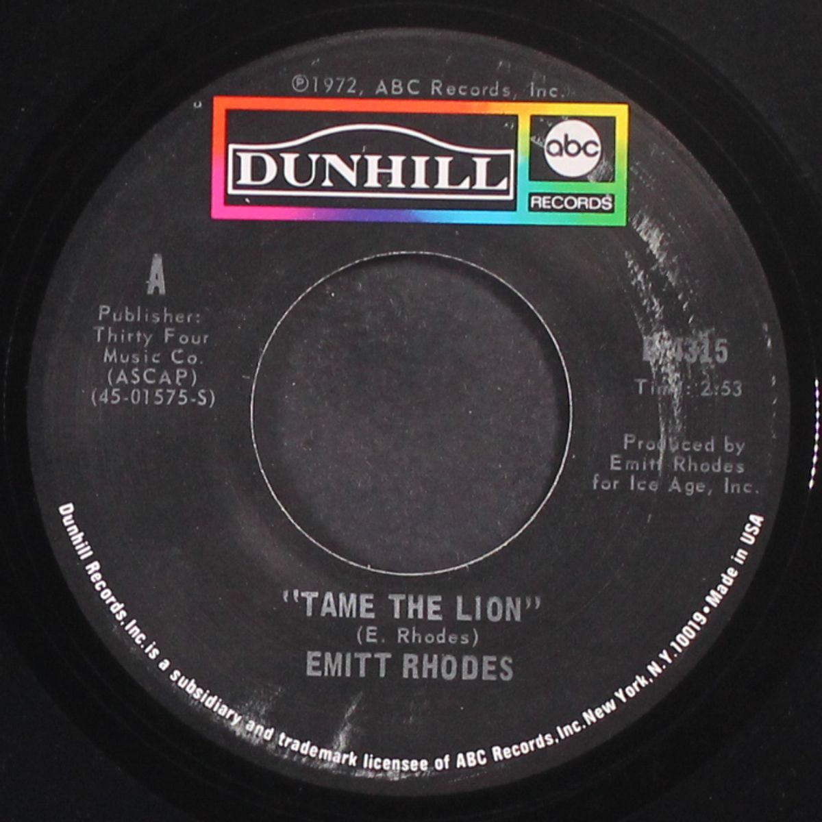 tame the lion / mono by EMITT RHODES