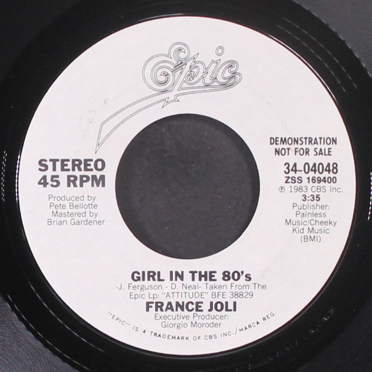 girl in the 80's / same by FRANCE JOLI