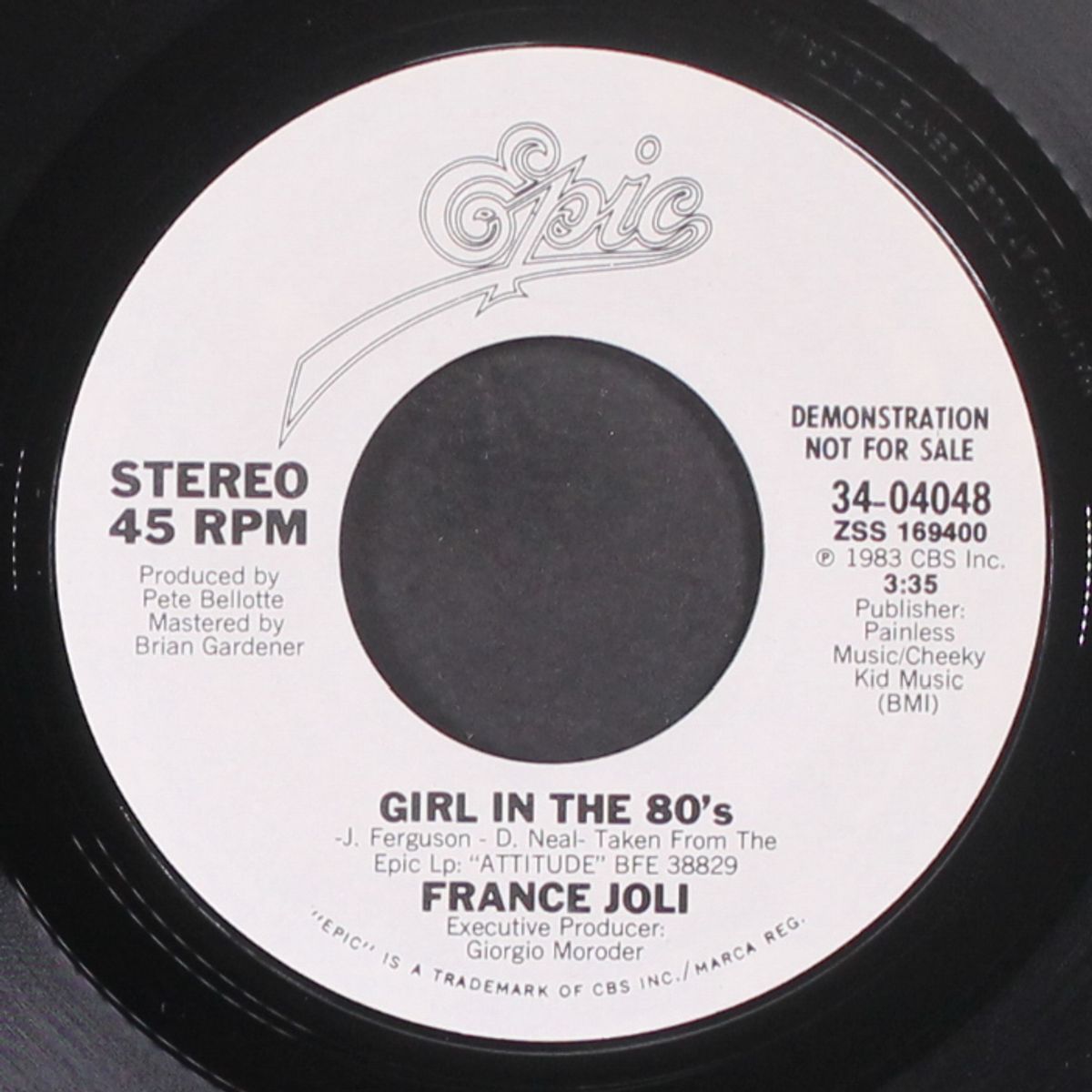 girl in the 80's / same by FRANCE JOLI