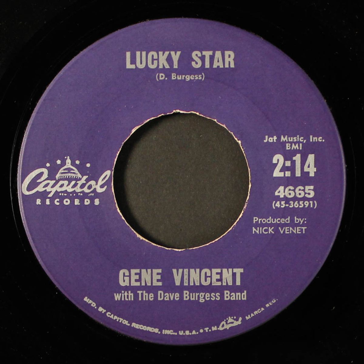 baby don't believe him / lucky star by GENE VINCENT