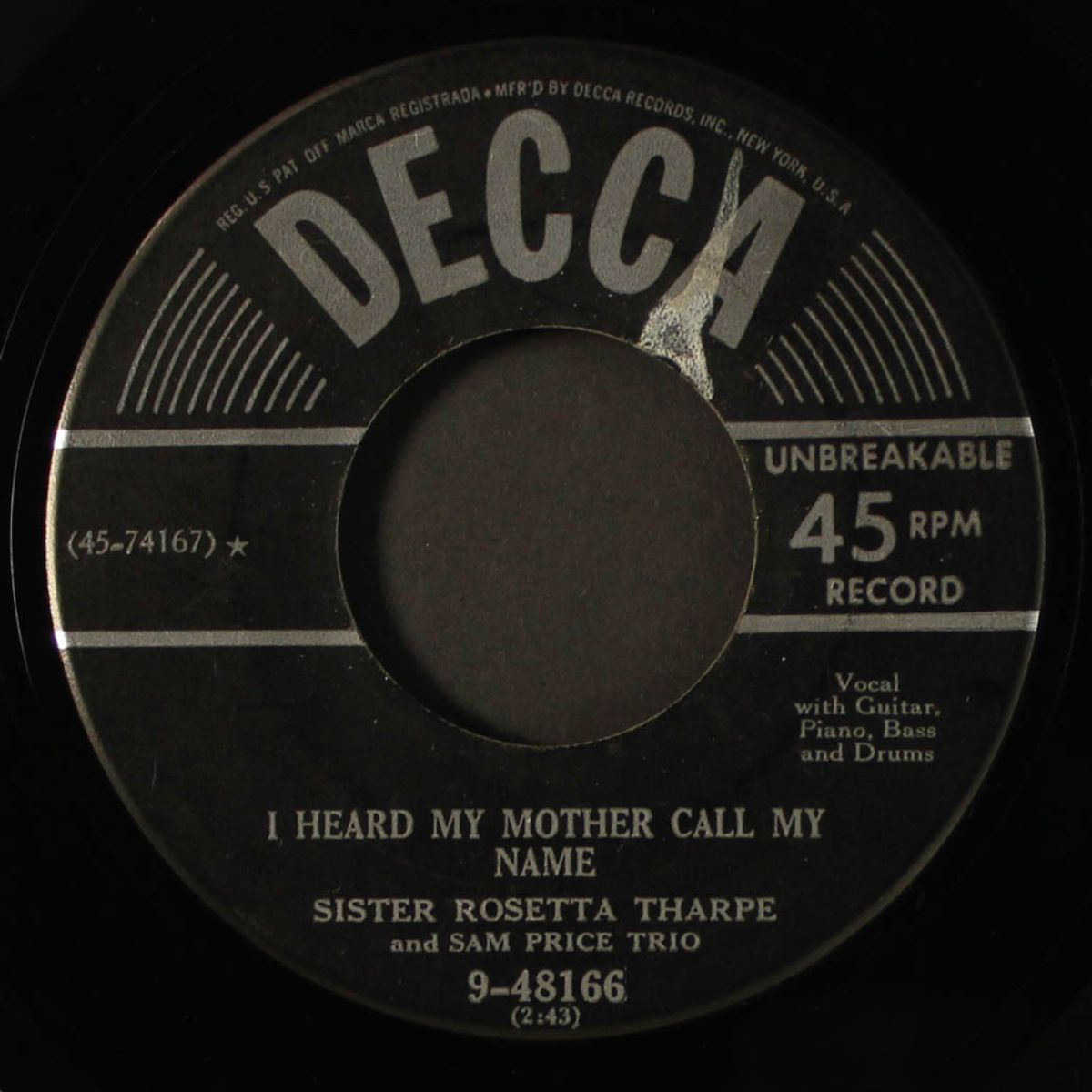 i heard my mother call my name / the natural facts by SISTER ROSETTA THARPE