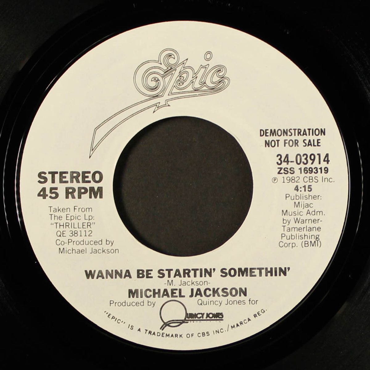 wanna be startin' somethin' / same by MICHAEL JACKSON
