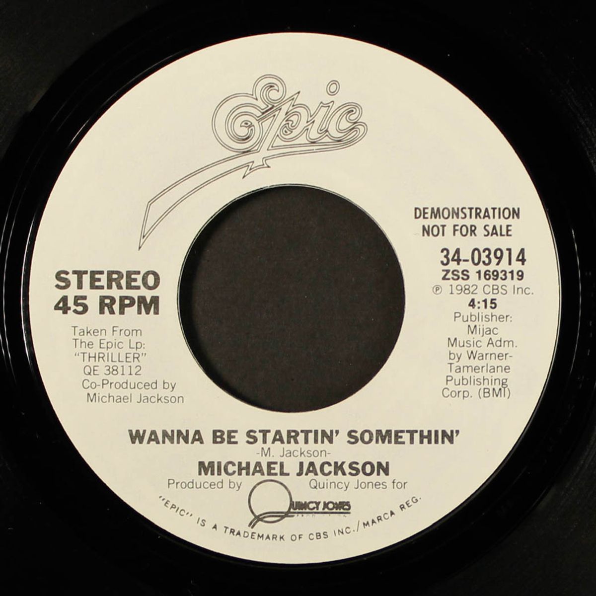 wanna be startin' somethin' / same by MICHAEL JACKSON