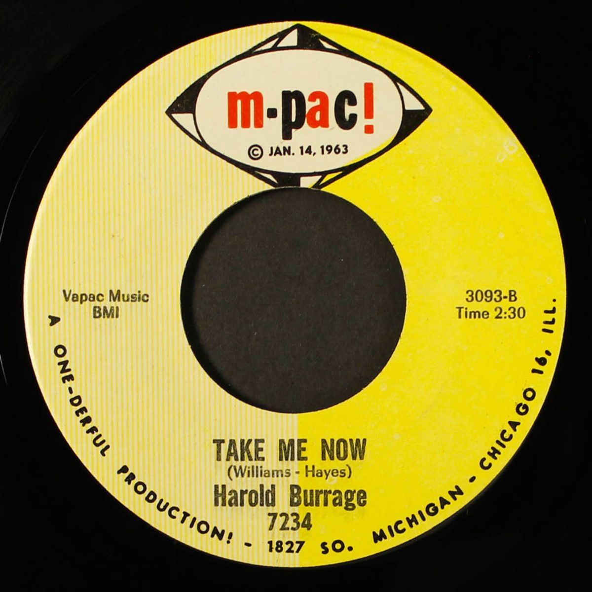 you made me so happy / take me now by HAROLD BURRAGE