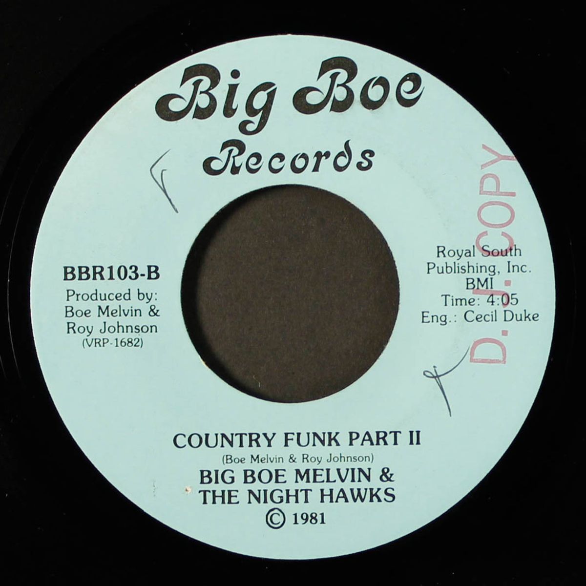 country funk / country funk pt. 2 by BIG BOE MELVIN & NIGHT HAWKS