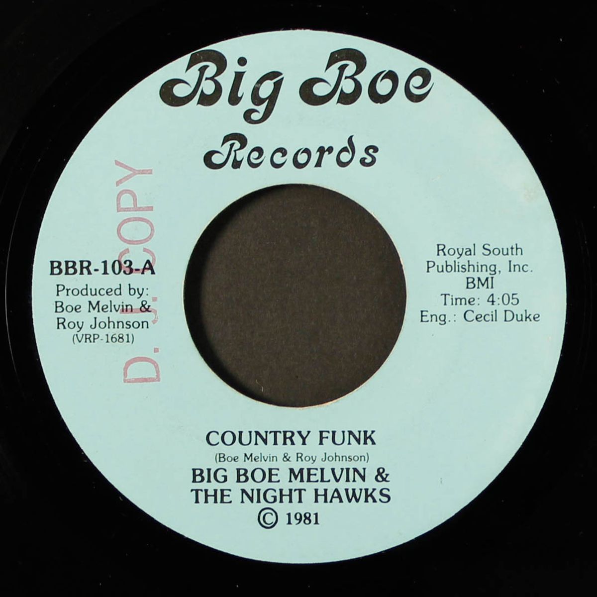 country funk / country funk pt. 2 by BIG BOE MELVIN & NIGHT HAWKS