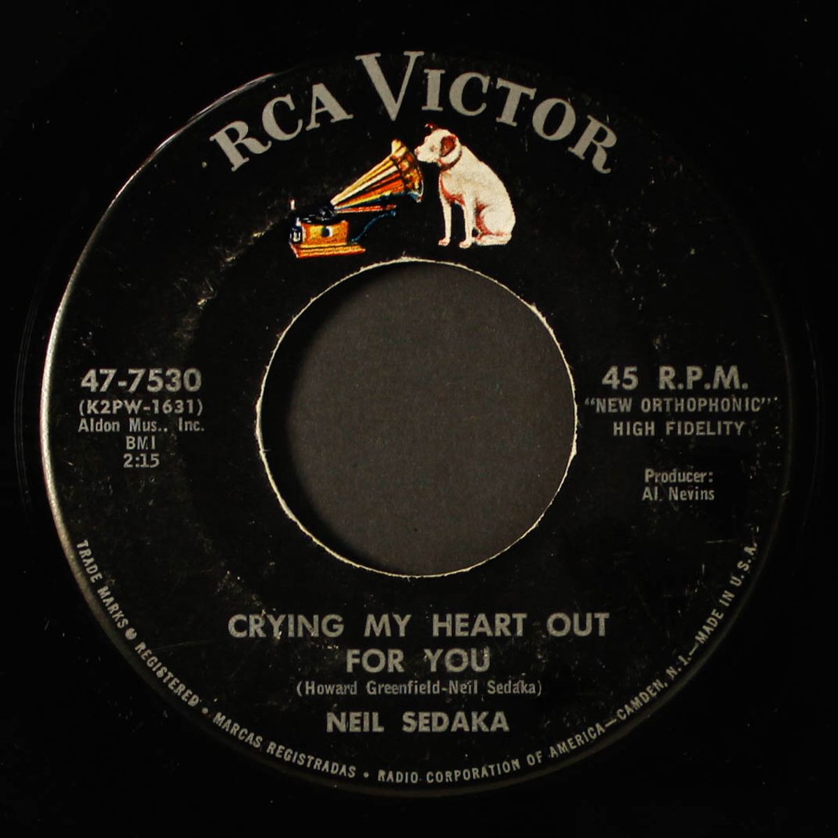 you gotta learn your rhythm and blues / crying my heart out for you by NEIL SEDAKA