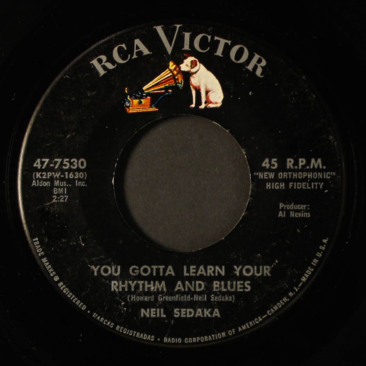 you gotta learn your rhythm and blues / crying my heart out for you by NEIL SEDAKA