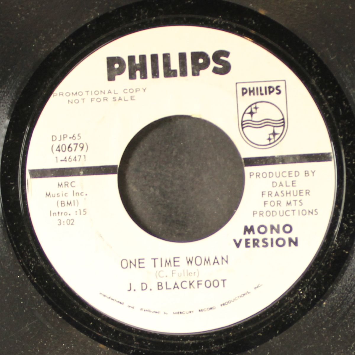 one time woman / mono by J.D. BLACKFOOT