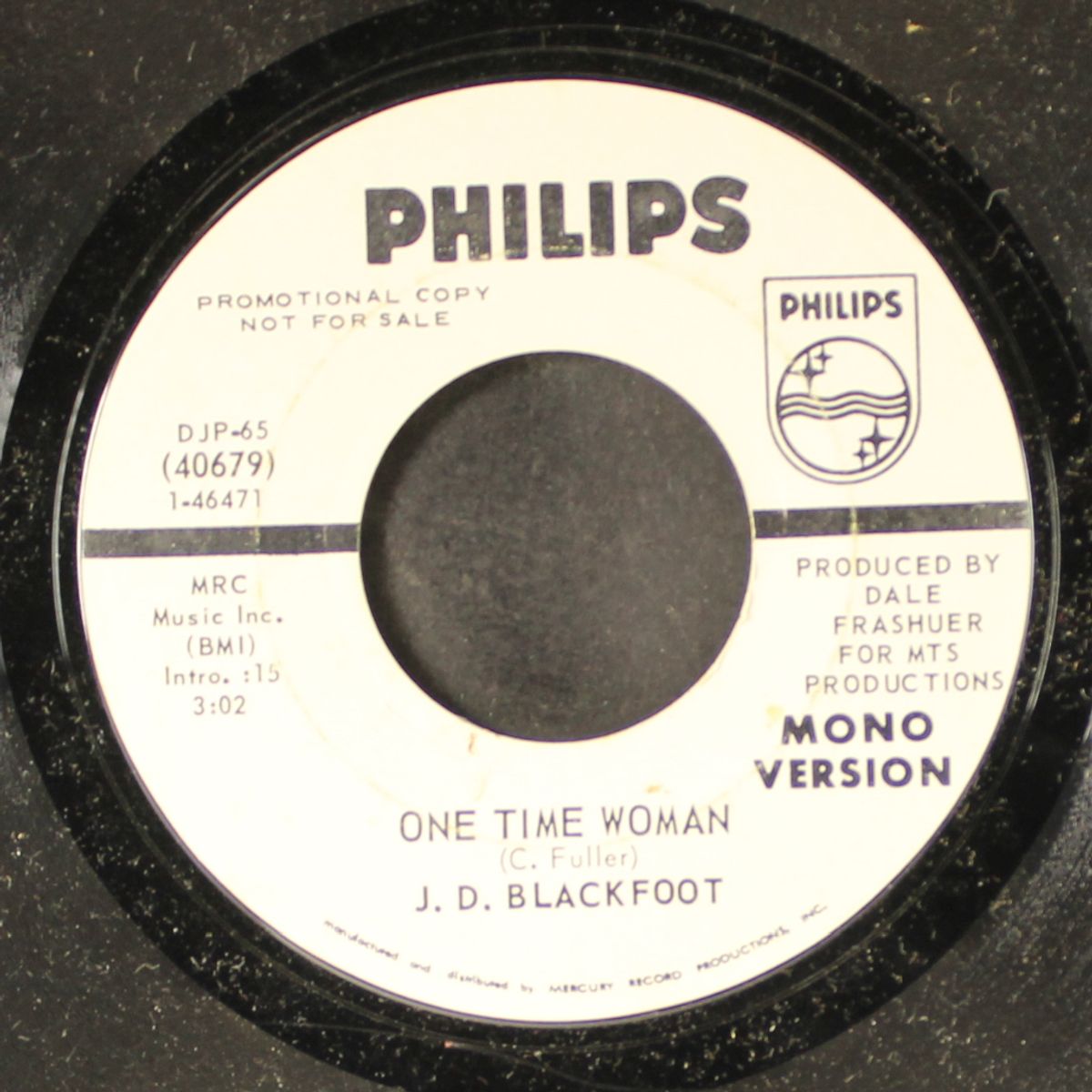 one time woman / mono by J.D. BLACKFOOT