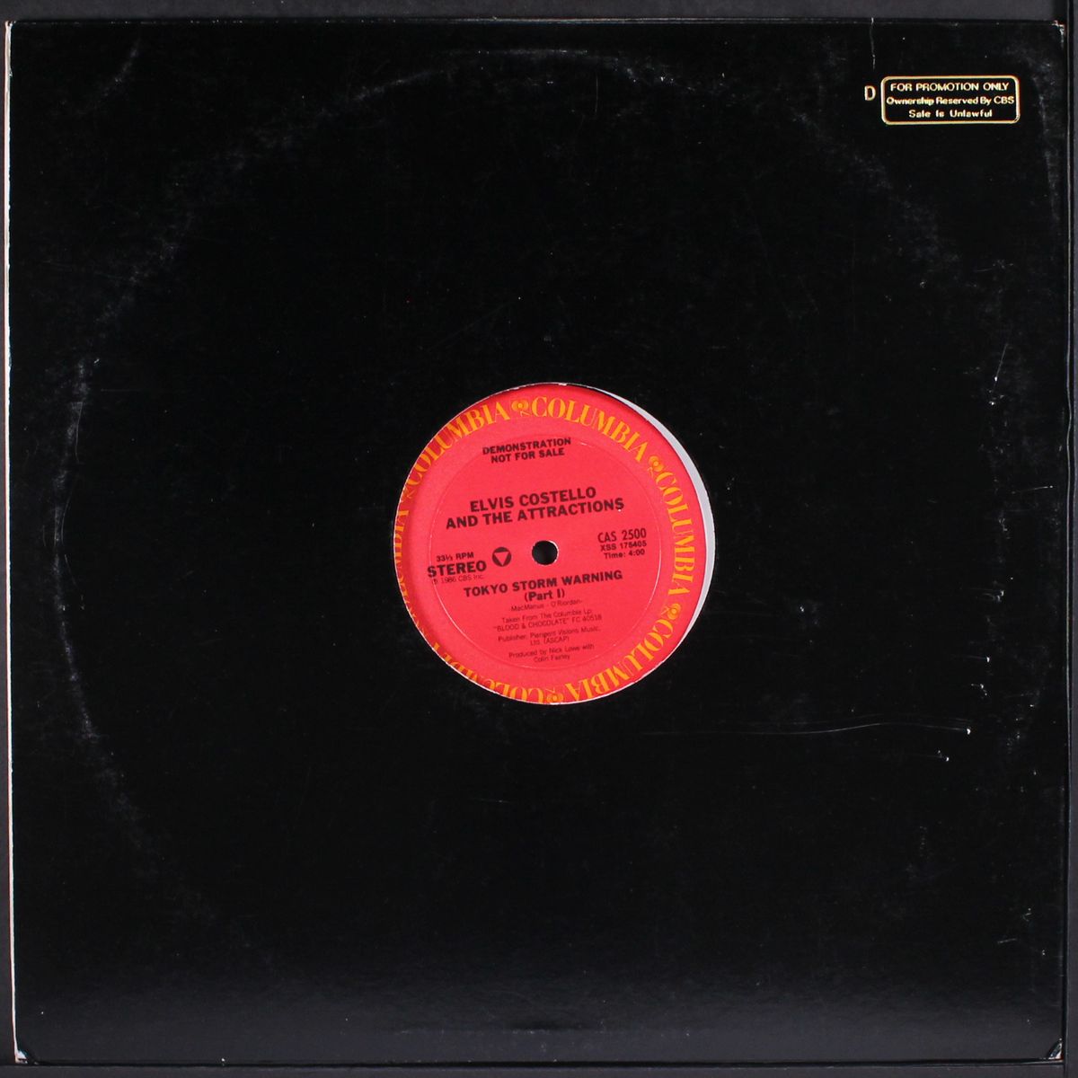 tokyo storm warning by ELVIS COSTELLO